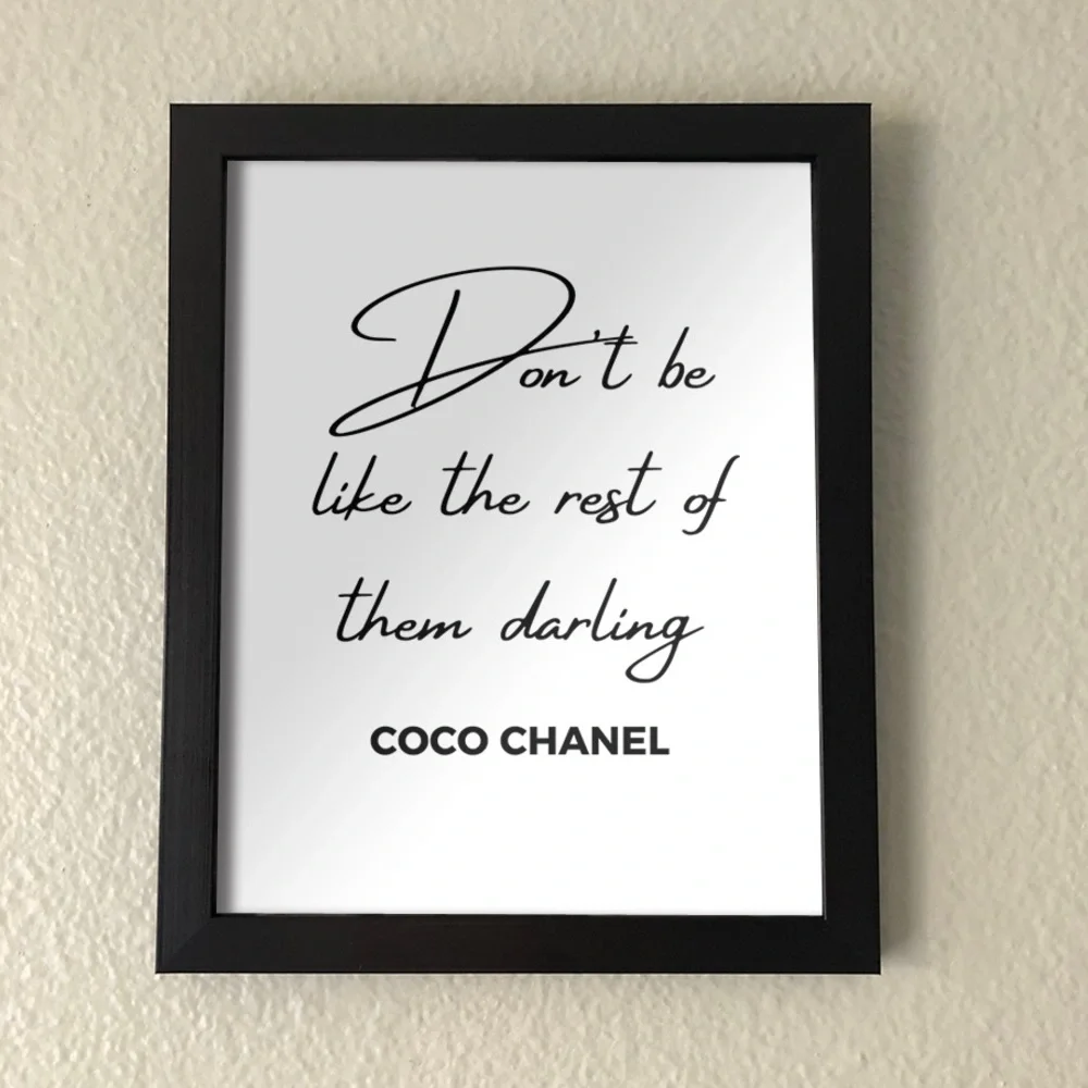 Chanel Quote Wall Art